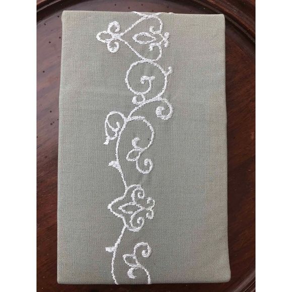 Harbor House Sanya Grey 100% Cotton Damask Embroidered 1 Euro Sham 26”x26” NEW - Picture 6 of 9